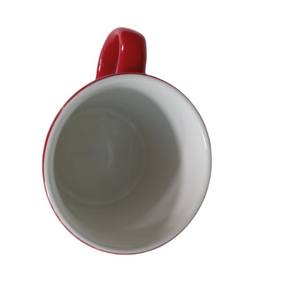 Miss Saigon The Musical Broadway Souvenir Coffee Mug 1988 Red Black Kilncraft - Picture 5 of 5